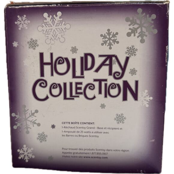 Scentsy Menorah Holiday Collection Full-Size Blue Ceramic Warmer + Wax Bar - Picture 4 of 4